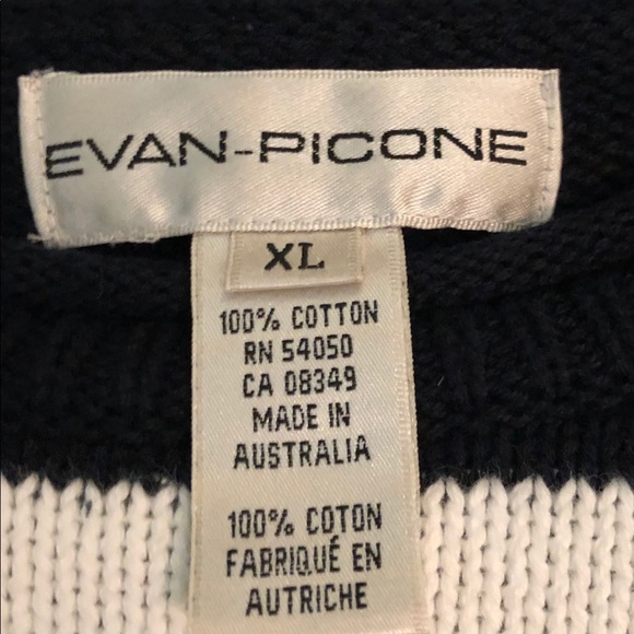 Evan-Picone Sweater. Bright Color Stripes. - Picture 5 of 7